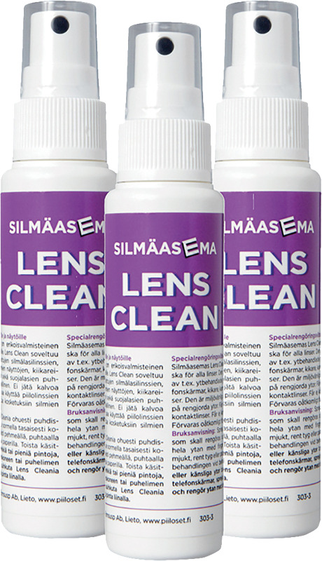 Lens Clean 50 ml silmälasien puhdistusnesteet. Meiltä saat myös Bonusta!