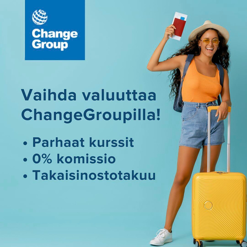 Vaihda valuuttaa edullisesti ChangeGroupilla!