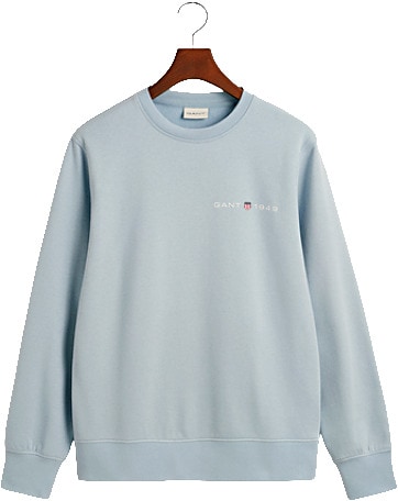 Vaaleansininen printed graphic c-neck -collegepaita.