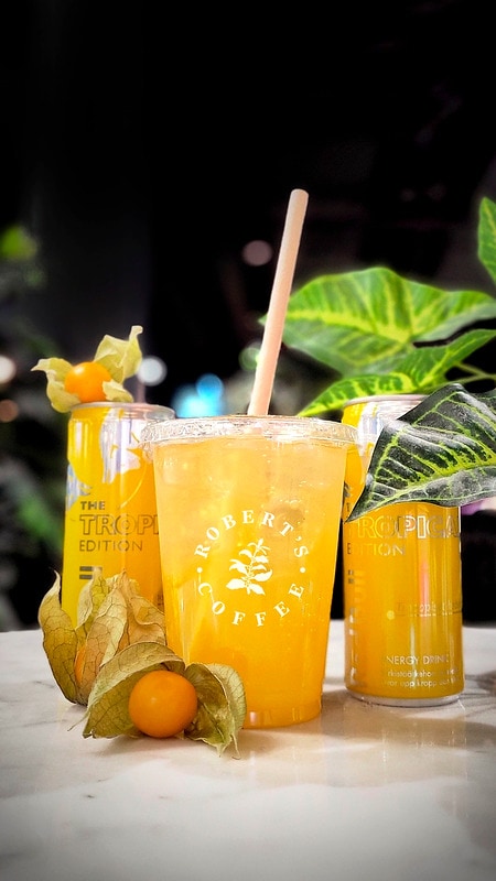 Pieni virkistävä mangolemonade vaikka mukaan ostoksille.