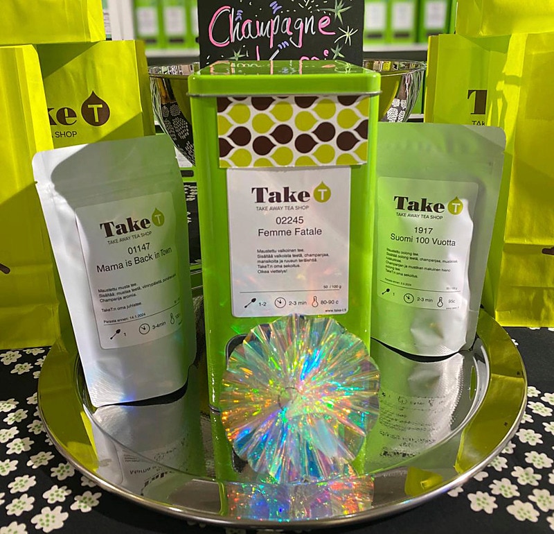 Meidän kaikki kolme ikonista champagne-aromiteetä.