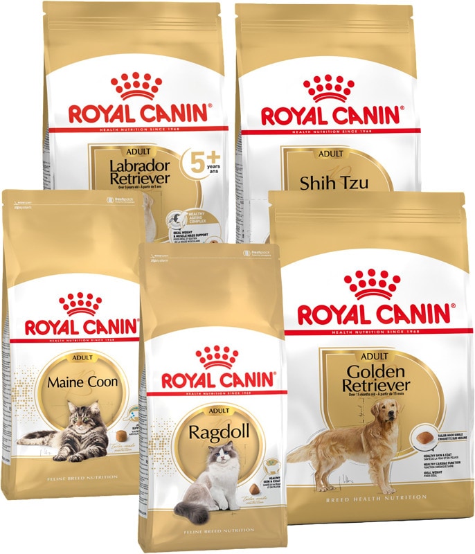 Royal Canin -roturuoat kissoille ja koirille.