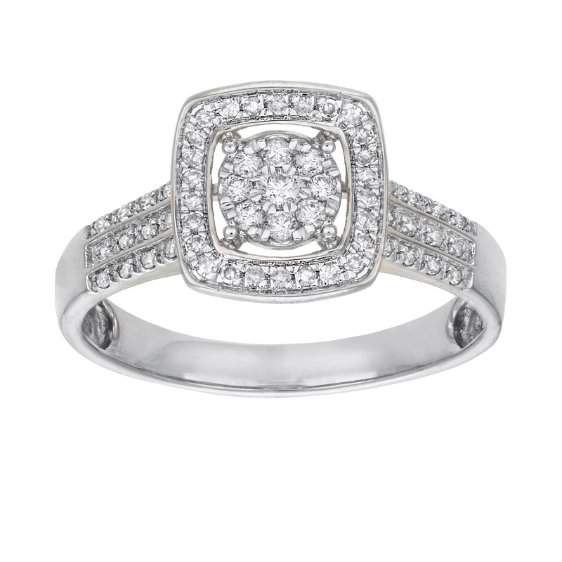 Valkokultainen, yht. 0,22ct