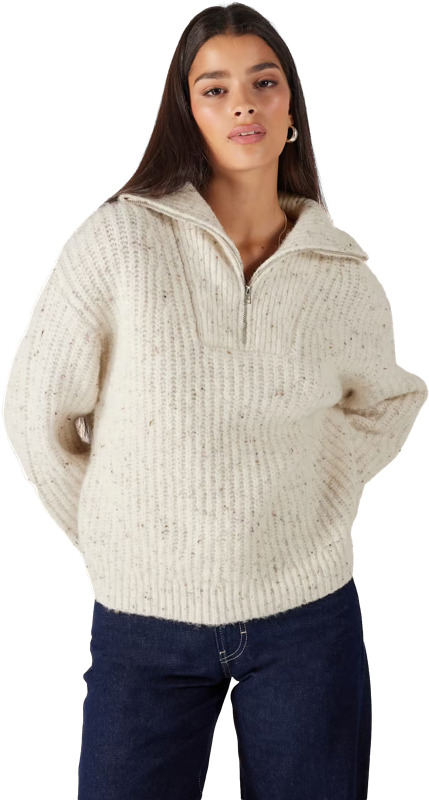 Luonnonvalkoinen ja meleerattu tummanharmaa.