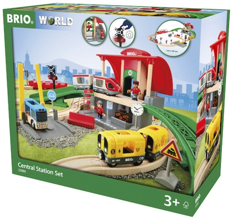 Brio Central Station -setin FSC®-merkityt rakennuspalikat on valmistettu puusta, joka tulee vastuullisesti hoidetusta metsästä.