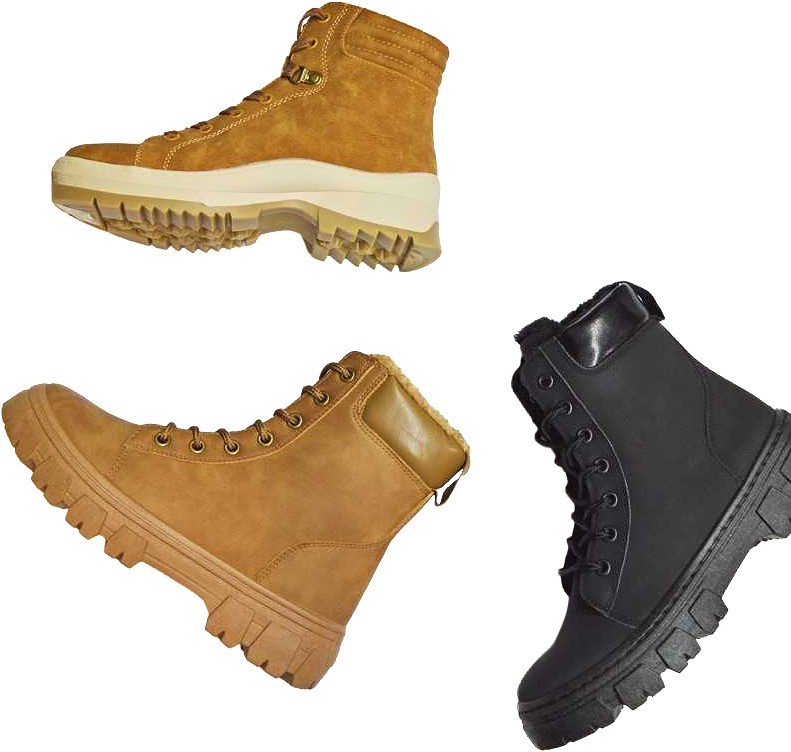 Lämpimät nilkkurit talven keleihin, useita erilaisia.