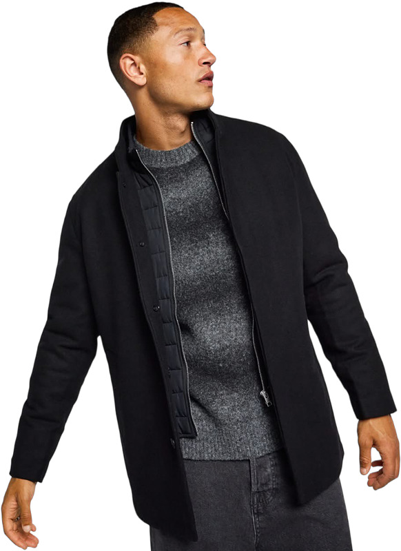 Tyylikäs juhlakauteen sopiva takki irrotettavalla vuorella.