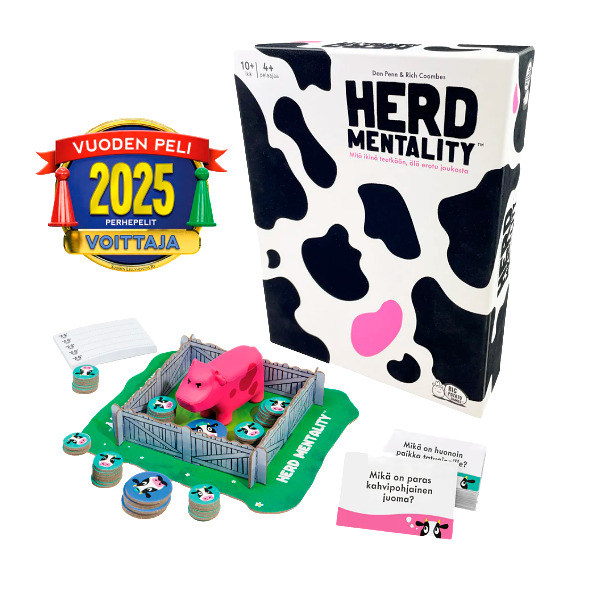 Vuoden perhepeli 2025. Hauska perhepeli, jonka tavoite on erittäin yksinkertainen: ajattele samalla tavalla kuin kaikki muut.