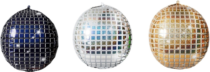 Pakkauksessa kolme erilaista puhallettavaa folipalloa. Pallon koko 47 cm.