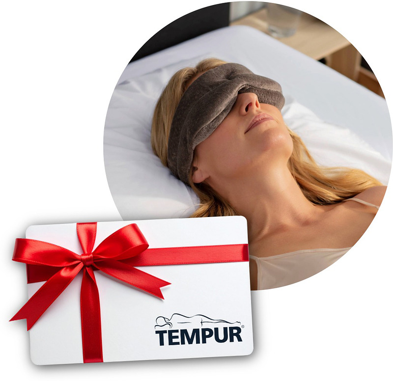 Täydellinen lahjasetti. TEMPUR-unimaski helpottaa nukkumista valoisassa ympäristössä ja viilennettynä voi auttaa migreenin oireisiin. Edun arvo 59,-.