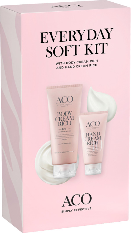 Body Cream Rich 200 ml & Hand Cream Rich 75 ml.