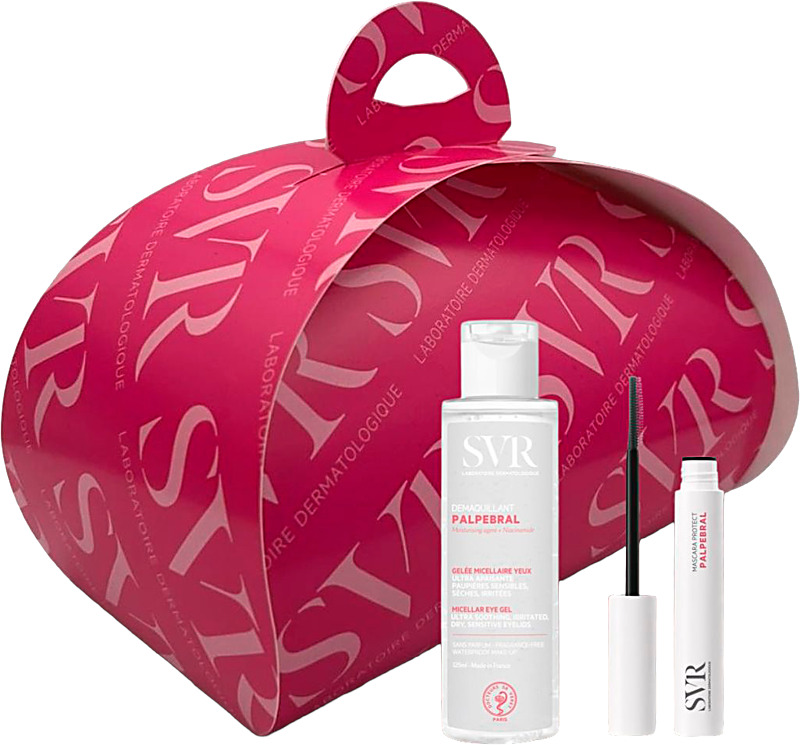 PALPEBRAL Démaquillant 125 ml silmämeikinpuhdistusgeeli poistaa meikin hellävaraisesti, myös vedenkestävän. PALPEBRAL Mascara Protect sopii herkille silmille, hypoallergeeninen ja hajusteeton.