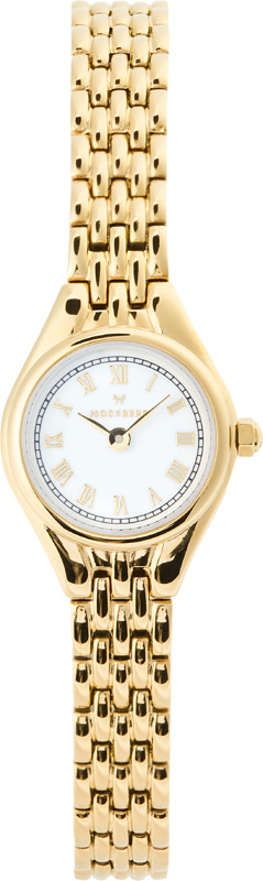 Suunniteltu puettavaksi kuin koru – kellossa on herkkä siluetti, roomalaiset numerot ja tyylikäs kullanvärinen ranneke. Kello on ruostumatonta terästä.