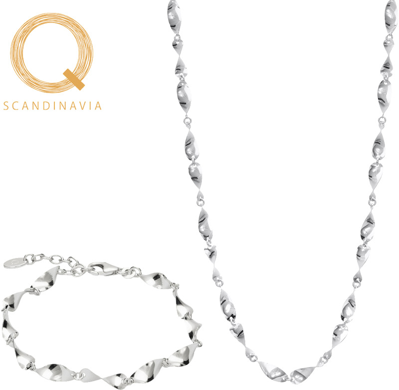 Kaulakoru on valmistettu hopeasta. Säädettävä pituus 43+3 cm. Yhteensopivan rannekorun 17+3 cm kanssa täydellinen kokonaisuuden luomiseen.