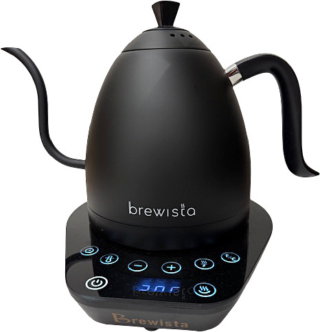 LCD-käyttöpaneeli säätelee veden lämpötilaa jopa 1-asteen lisäyksillä. Erinomainen teen ja kahvin laatukuluttajille