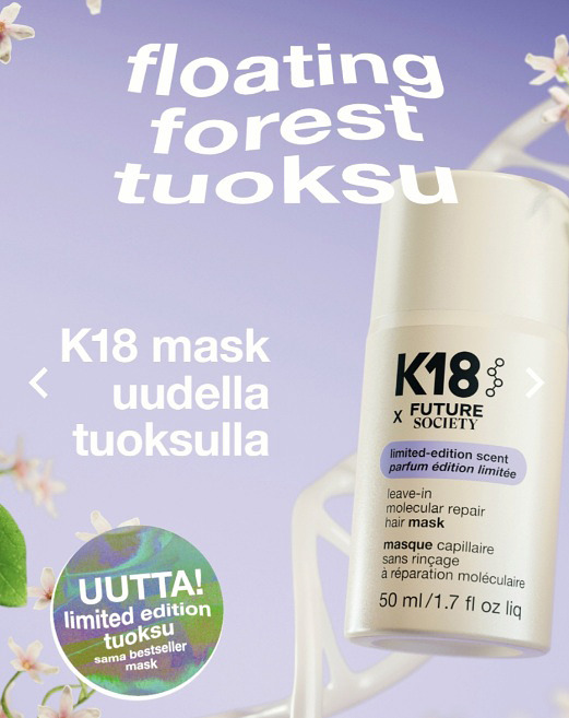 Limited edition. Floating forest -tuoksu on K18 luoma tuoksu.
