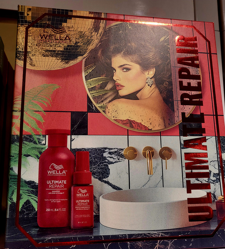 Kauniit Wellan lahjapaketit vanhan ajan teemalla: Fusion pack, Ultimate Repair, Eimi ja System pack.
