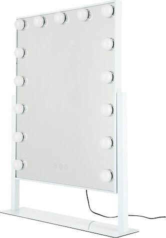 Kallistettava meikkipeili, jossa LED-valot. Meikkipeili valolla, 3 valaisutilaa.