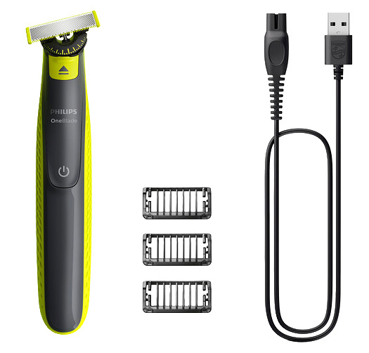 Philips OneBlade 360 QP2724/23 – kuiva- ja märkäajoon. Trimmaa, muotoile ja aja parta ladattavalla partahöylällä. Tehokas trimmeri myös pidemmälle parralle.