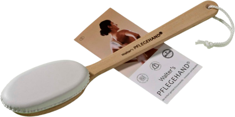 Kätevä apuväline voiteiden levittämiseen selkään tai jalkoihin. 