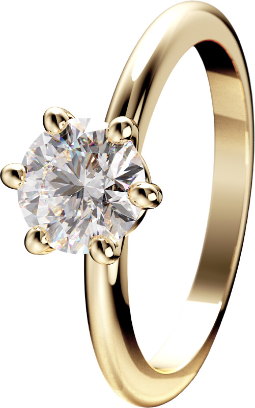 Kotimainen 1ct timanttisormus laboratoriotimantilla.