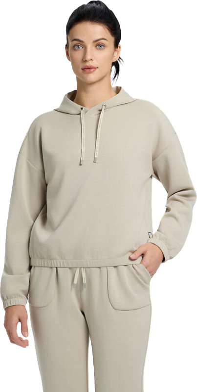 Collegepaita naisille, joustava materiaali. Kitti, sininen ja luumu. Samaan sarjaan löytyy myös housut.