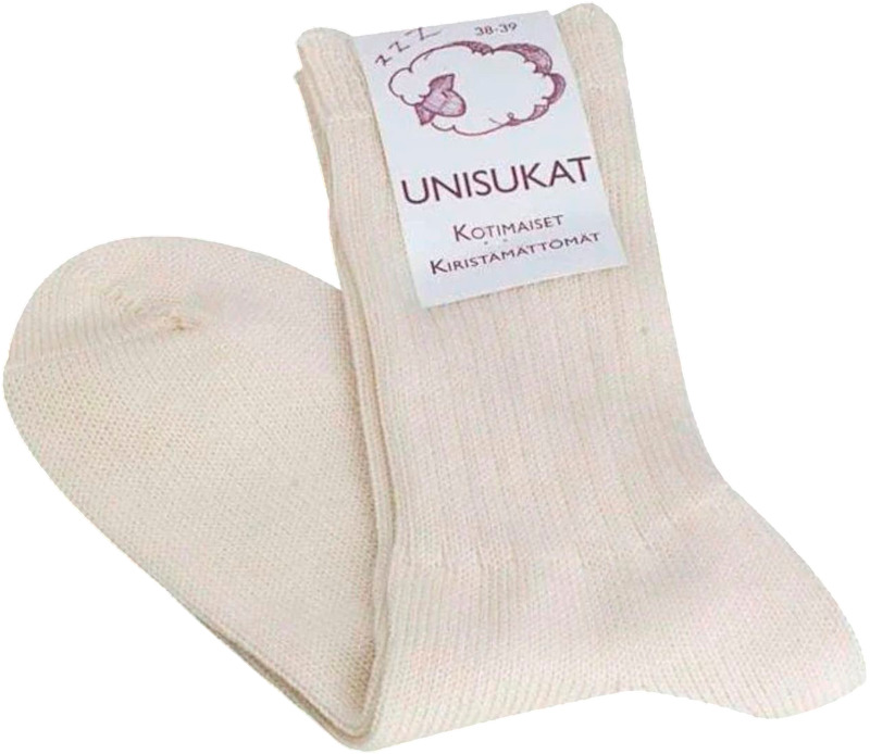 Kiristämättömät merinovillasukat.