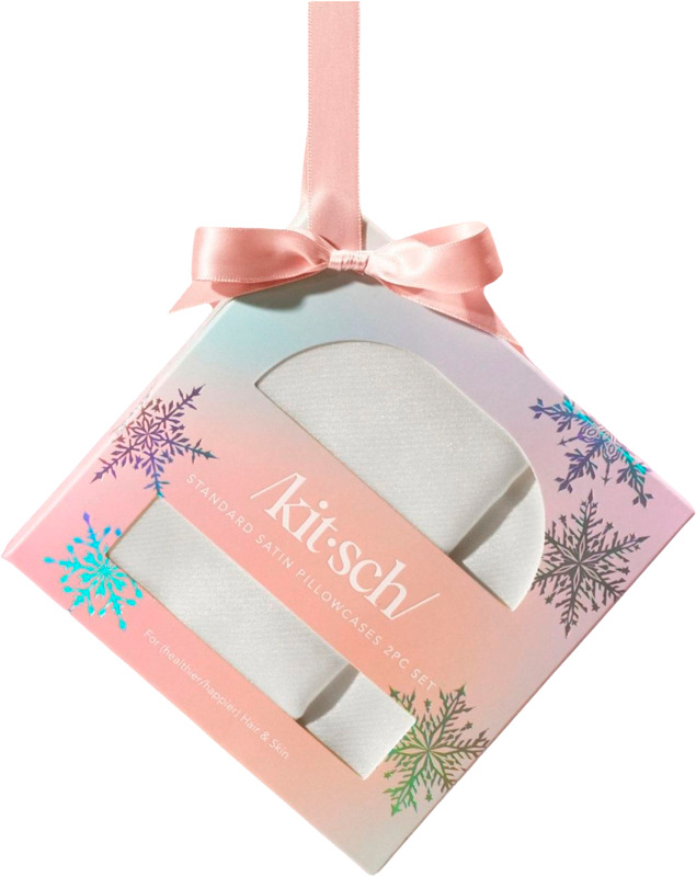 KITSCH satiininen tyynyliina tarjoaa ylellisen, sileän ja hiusystävällisen unen – 2 kpl setti.