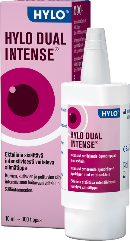 Intensiivisesti voitelevat ja pitkävaikutteiset silmätipat kroonisen kuivasilmäisyyden hoitoon. 