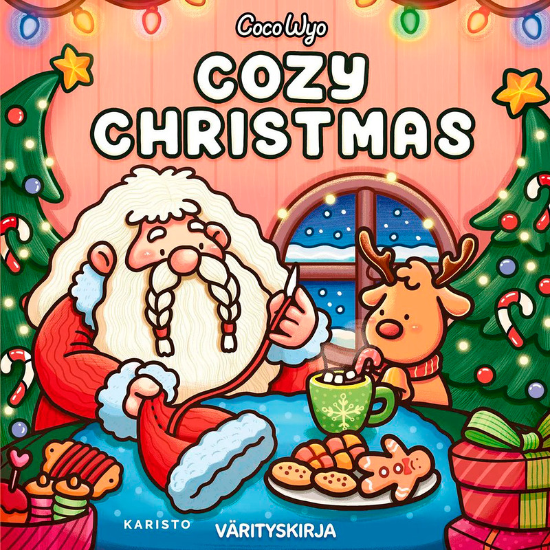 Koe värittämisen ilo Coco Wyo -kuvien parissa. Suosittelemme värittämiseen alkoholipohjaisia tusseja.