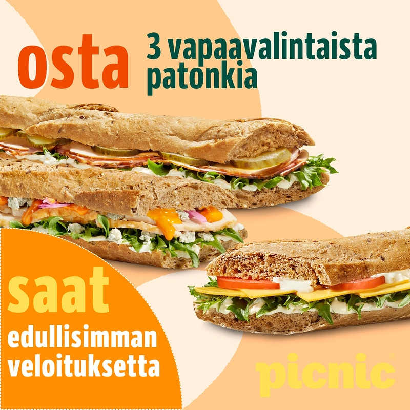 Tarjoamme edullisimman veloituksetta.
Etua ei voi yhdistää muihin tarjouksiin/kampanjoihin.