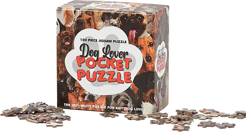 Koiran ystävien toivelahja! Kompakti koko mahtuu matkallekin mukaan. Palapelissä on 100 palaa. Mitat: 15 x 15 cm.
