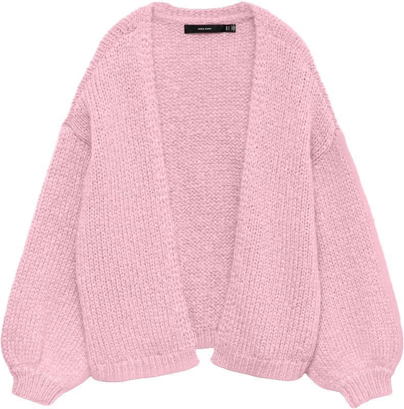 Pehmeä ja lämmin neuletakki ihanissa karkkiväreissä: vaaleanpunainen, vaaleansininen, vaaleankeltainen, vihreä ja luonnonvalkoinen.