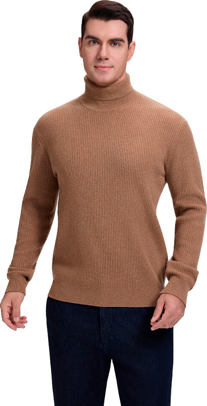 Miesten merinovillapoolo kahdessa värissä: beige ja tummansininen.