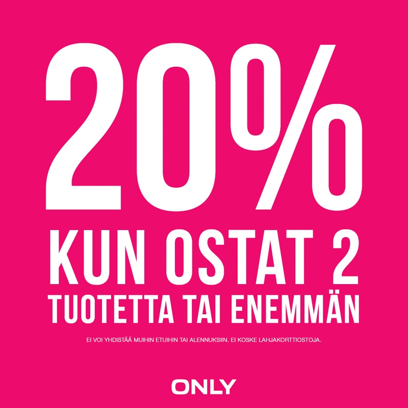 Ei voi yhdistää muihin tarjouksiin.